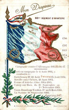 Carte postale drapeau d'occasion  La Côte-Saint-André