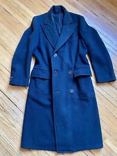 vintage 1930s heavy wool Gangster OVERCOAT black Sz-38-40 Art Deco for sale  Shipping to South Africa