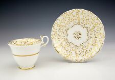 Antique English Porcelain - Rockingham Style Gilded Tea Cup & Saucer for sale  Shipping to Canada