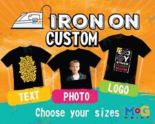 Custom Iron On Heat Transfers Personalised DIY T-shirt Ready Apply DTF Wholesale for sale  Shipping to South Africa