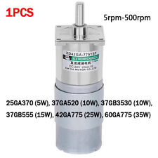 1 peça DC 12/24V micro motor de redução 5rpm-500rpm grande torque motor de engrenagem 3W-35W comprar usado  Enviando para Brazil