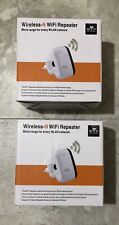WIRELESS-N WIFI REPEATER (2 Pack) For Laptop Or PC 300Mbps More Range Extender for sale  Shipping to South Africa