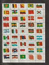 43 Viñetas Diferentes con banderas de Distintos Paises )GI-88) comprar usado  Enviando para Brazil