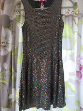 Rainbow and Black Sequin Party Dress, Size S, Used, Alternative/Y2K/2000s Style segunda mano  Embacar hacia Argentina