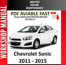 MANUAL DE OFICINA DE REPARO DE SERVIÇO CHEVROLET SONIC 2011 2012 2013 2014 2015 comprar usado  Enviando para Brazil