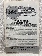 1979 federal smallwares for sale  Hatboro