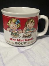 Campbell Kids 1989 14 oz. Caneca de sopa M'm! M'm Good! 3 xícaras de menino menina Westwood, usado comprar usado  Enviando para Brazil