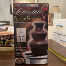 Máquina de fuente de fondue de chocolate electrónica nostalgia en caja con instrucciones segunda mano  Embacar hacia Argentina