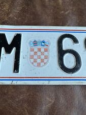 Croatia license plate. for sale  New York