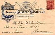 Cartolina regno 1899 usato  Piacenza