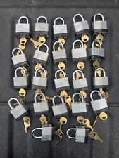 Used, 22 - KEYED ALIKE - 1 1/2” STEEL LAMINATED PADLOCKS - 2 KEYS EACH for sale  Shipping to South Africa