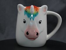 Taza/taza de café/té de cerámica coleccionable Tag Magical Unicorn Rainbow 3D 16 oz en muy buen estado segunda mano  Embacar hacia Argentina