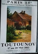 Toutounov affiche expo. d'occasion  Issy-les-Moulineaux