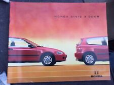 Honda civic brochure for sale  WEYMOUTH