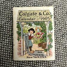 Usado, 1905 Colgate Perfumers Cashmere Buquê Sabonete-Produtos Mini Folheto Calendário TC comprar usado  Enviando para Brazil