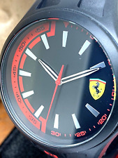 Relógio masculino Scuderia Ferrari 0870040 quartzo preto mostrador vermelho pulseira de borracha 44mm comprar usado  Enviando para Brazil
