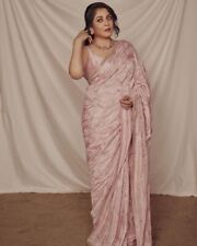 New Indian Saree Sari Party Bollywood Tamanna Pakistani Designer Ethnic Wedding for sale  Shipping to South Africa