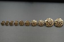 Brincos masculinos femininos infantis de ouro amarelo sólido 10K com corte de diamante pepita redonda. comprar usado  Enviando para Brazil