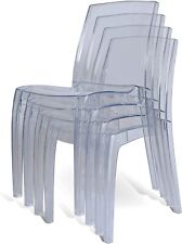 Clear polycarbonate chair for sale  WALTHAM ABBEY