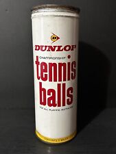 Contenedor de metal vintage para pelota de tenis Dunlop con tapa de metal segunda mano  Embacar hacia Argentina