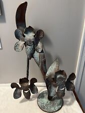 RARE Ichinen Flower Sculpture Copper 27.5" tall~Gorgeous~#2030 Artist, used for sale  Shipping to South Africa