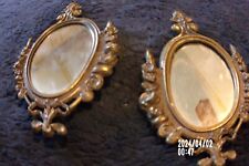 gold oval framed small mirror for sale  Carlin