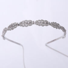 Simply Crystal Leaves Wedding Queen Princess Prom Tiara Headband Crown for sale  Shipping to South Africa