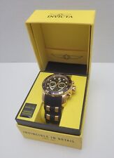 Usado, Invicta Model 6981 relógio masculino mergulhador profissional automático mostrador preto dourado pulseira de borracha comprar usado  Enviando para Brazil
