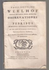 Werlhof observationes febribus usato  Parma