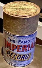 Rare Phonograph Cylinder Record Box ONLY - The Famous Imperial Record - Fulham for sale  Shipping to South Africa