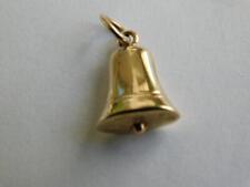 9ct Vintage Yellow Gold Bell Charm, used for sale  Shipping to Ireland