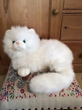 Vintage Russ Berrie Nikki White Fluffy Cat Kitten Large Plush Soft Toy 12" for sale  Shipping to South Africa