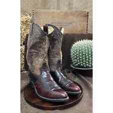 Dingo Men - Size 10.5D - Vintage Burgundy Faux Leather Cowboy Boots Style 5959 for sale  Shipping to South Africa