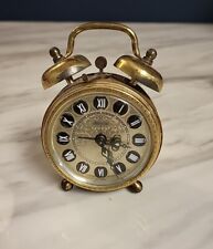 Usado, Reloj despertador alemán vintage BENDICE doble campana tono dorado década de 1960  segunda mano  Embacar hacia Argentina