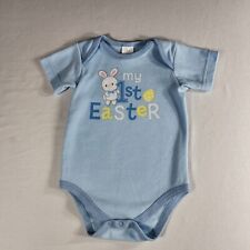 Baby Niños 6-9 Meses Conejo de Pascua Body Azul Suave Mangas Cortas  segunda mano  Embacar hacia Argentina