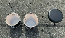 Used, Used Drum Set Rack Toms Drummer Seat Stool Bundle for sale  Huntington Station