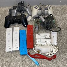 Mixed lot Of 8 Playstation PS2 PS3 Wii Controllers. 2 Wii Batteries - 1 Nunchuks for sale  Shipping to South Africa