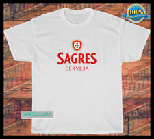 Camiseta masculina de algodão pesado engraçada americana logotipo Sagres Cerveja tamanho P-5XL comprar usado  Enviando para Brazil