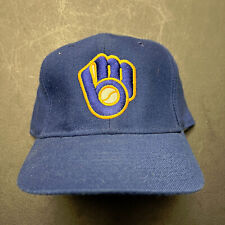 Chapéu boné vintage anos 80 Milwaukee Brewers lã pro ajustado 7 5/8 New Era feito nos EUA comprar usado  Enviando para Brazil