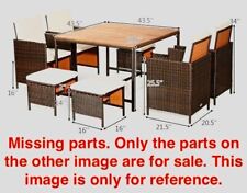 11pcs rattan dining for sale  Perris