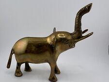 Vintage Trunk Up Standing Brass Elephant Sculpture Animal Figurine 5" Tall for sale  Shipping to South Africa