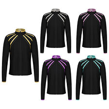 Kids Girls Sweatshirt Skating Jacket Shiny Costume Sports Hoodie Fashion Top for sale  Shipping to South Africa