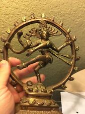 Handcrafted Vintage Brass India God Lord Nataraj Nataraja - Shiva Statue 7.5” for sale  Shipping to Canada