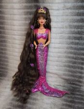 Muñeca Barbie Jewel Hair Sirena Teresa Cabello Largo Moreno 1995 Vintage Años 90, usado segunda mano  Embacar hacia Argentina