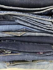 Usado, Lote de jeans a granel 10+ lb masculino feminino sucata artesanato azul cor preto cinza comprar usado  Enviando para Brazil