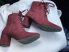 Ladies burgundy ankle for sale  LUTON