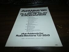 SPI: AirWar '80: Regras Adicionais de Jogo e Livro de Cenários comprar usado  Enviando para Brazil