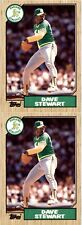 (2) 1987 Topps #14 Dave Stewart Oakland Athletics Card Lot, used for sale  Shipping to South Africa