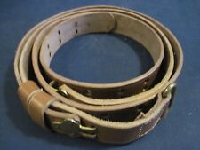 Military type CS 1917/M1907 Garand Springfield leather Rifle Sling - 1-1/4" wide, used for sale  Shipping to South Africa