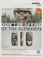 2004 Siemens Mobile M65 Phone Don't Be Afraid Outdoors Mud Bike Vintage Impressão Anúncio comprar usado  Enviando para Brazil